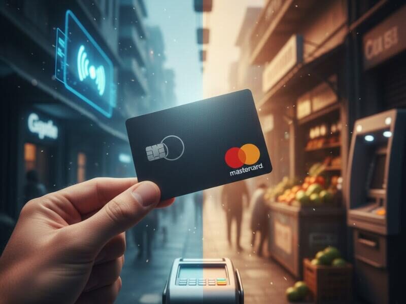 مستر کارت فیزیکی برای پرداخت در فروشگاه